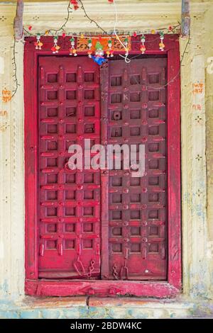 Traditional door Jaisalmer Fort Rajasthan India Stock Photo