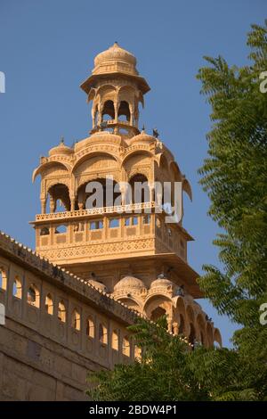 Tazia Tower Badal Vilas Mandir Palace Jaisalmer Rajasthan India