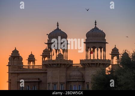 Jawahar Niwas Palace Jaisalmer Rajasthan India Stock Photo