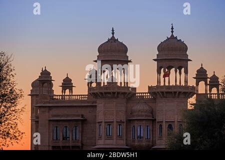 Jawahar Niwas Palace Jaisalmer Rajasthan India Stock Photo