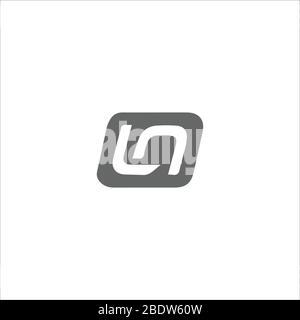 Initial letter ln logo or nl logo vector design template Stock Vector