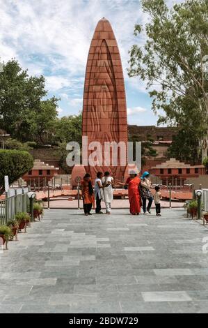Amritsar: June 23, 2010: Jallianwala Bagh, a public garden and memorial in the Punjab state of India Stock Photo