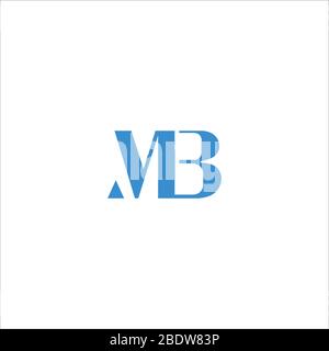Initial letter mb logo or bm logo vector design template Stock Vector