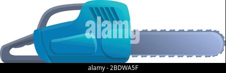 Chainsaw icon. Cartoon of chainsaw vector icon for web design isolated on white background Stock Vector