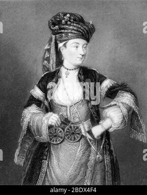 Lady Mary Wortley Montagu, English Author and Poet Stock Photo
