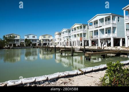 Modern Homes After Hurricane Irma Stock Photo