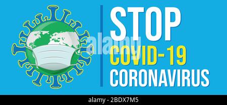 stop cartel covid19 coronavirus pandemic  background Stock Vector