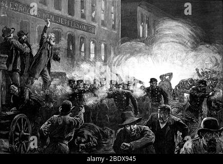 Haymarket Affair, 1886 Stock Photo