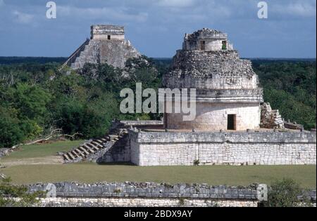 Archeoastronomy, El Caracol Observatory Stock Photo