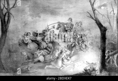 The Battle of Tippecanoe, November 7, 1811 fought between USA Forces ...