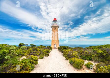 Cape Du Couedic Lighthouse on a day, Kangaroo Island, South Australia Stock Photo