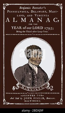 Benjamin Banneker, Almanac, 1795 Stock Photo