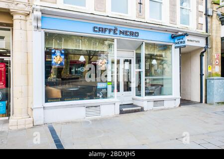 UNITED KINGDOM, LANCASTER - 9TH APRIL 2020 Caffe Nero Group coffee house chain Stock Photo