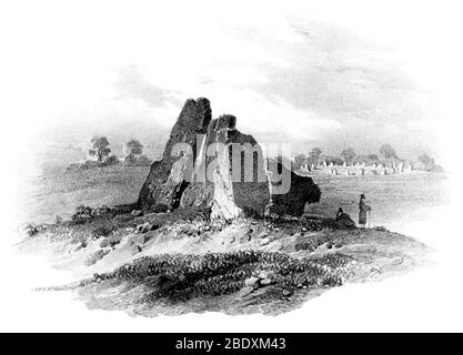 Rollright Stones, The Whispering Knights Stock Photo