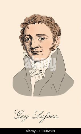 Joseph Gay-Lussac, French Chemist and Physicist Stock Photo