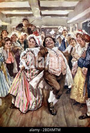 A Christmas Carol, Mr. Fezziwig's Ball Stock Photo