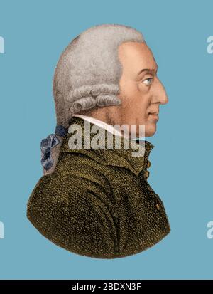 Adam Smith, Scottish Philosopher and Economist Stock Photo