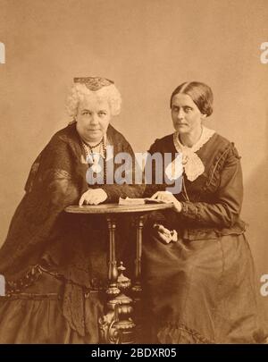 Susan B Anthony And Elizabeth Cady Stanton. Two Great Pioneers In The ...