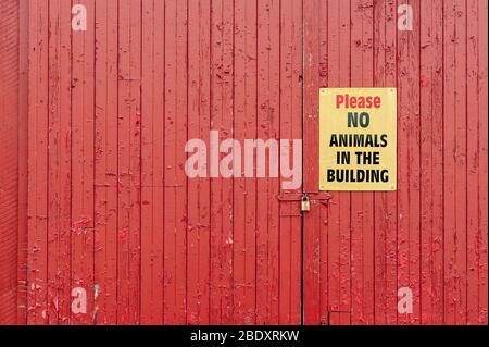 No animals in the barn Stock Photo