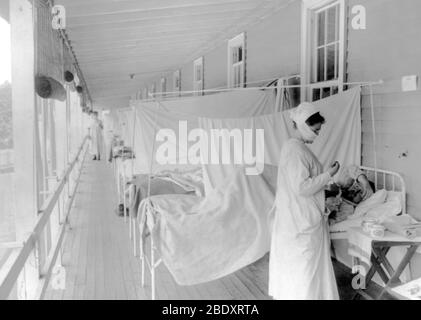 Spanish Flu Pandemic, 1918 Stock Photo