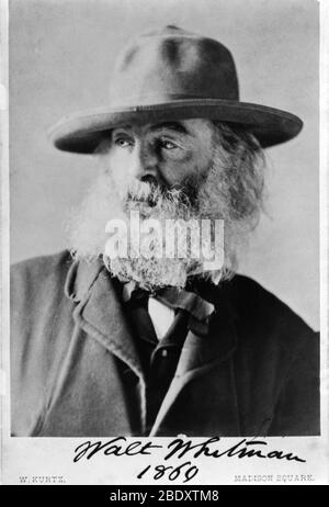 Walt Whitman, American Poet Stock Photo