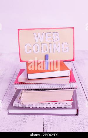 Notebook closeup photo. CSS, JavaScript and HTML usage. Monitor closeup ...