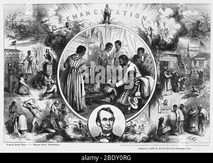 Effects of Emancipation Proclamation Stock Photo