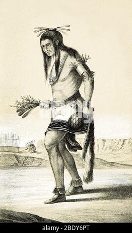 Pueblo Zuni Buffalo Dance, 1850s Stock Photo