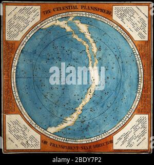 Celestial Planisphere, 1777 Stock Photo