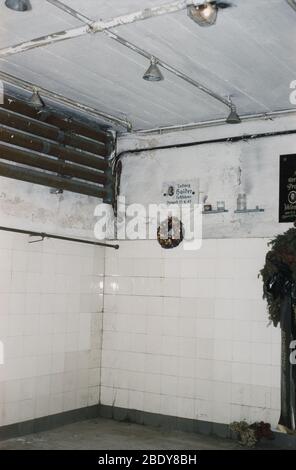 Gas Chamber, Nazi Concentration Camp Stock Photo