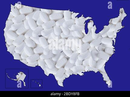 Overmedication in America Stock Photo