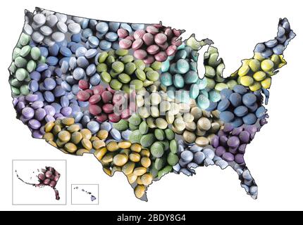 Overmedication in America Stock Photo