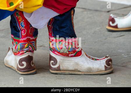 Traditional Bhutanese footwear Stock Photo Alamy