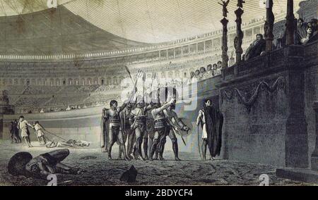 Ancient Rome, Gladiators Stock Photo