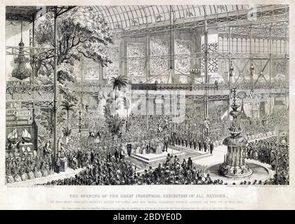 Great Industrial Exhibition Opening, 1851 Stock Photo