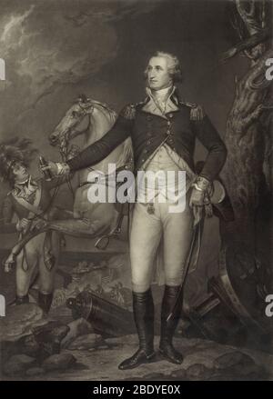 General George Washington, Battle of Trenton, 1776 Stock Photo