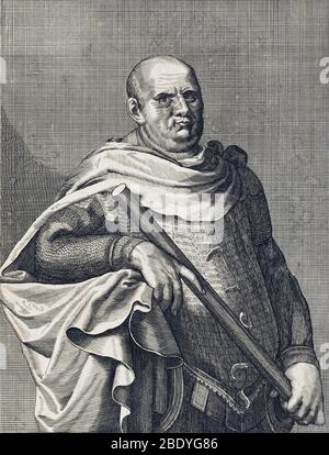 Vespasian, 9th Emperor of Rome Stock Photo