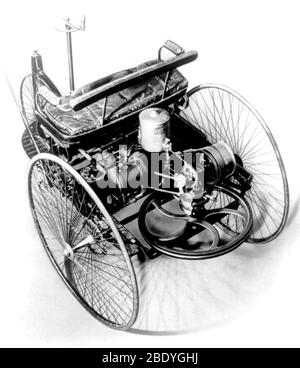 Benz Patent-Motorwagen, 1885 Stock Photo