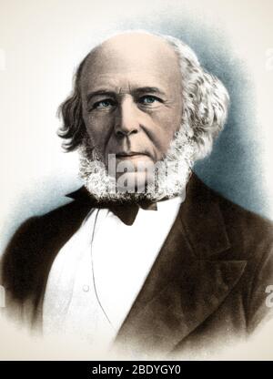 Herbert Spencer, English Polymath Stock Photo