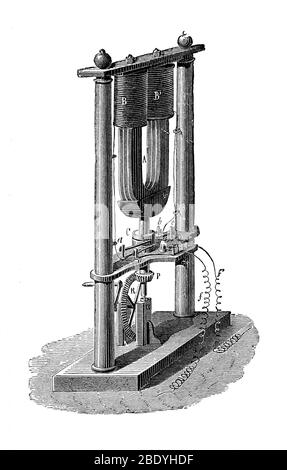 Hippolyte Pixii, Magneto-Electric Machine, 1832 Stock Photo