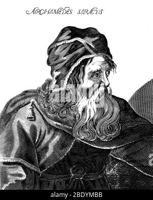 Archimedes, Ancient Greek Polymath Stock Photo