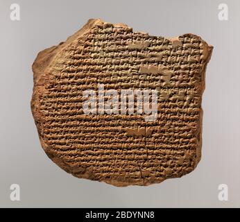 Hymn to Marduk, Medical Cuneiform Tablet Stock Photo