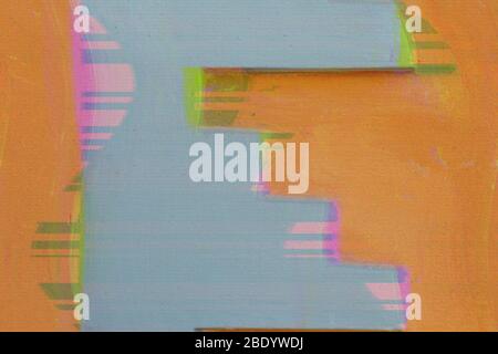 Abstract duotone background with neon tint and shift effect. Gray with orangre backdrop Stock Photo