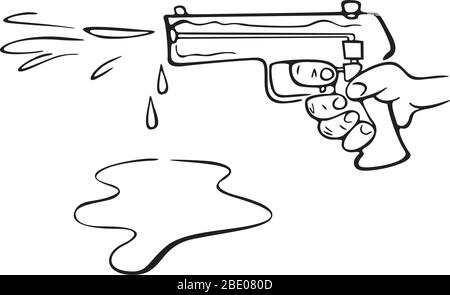 water pistol Stock Vector