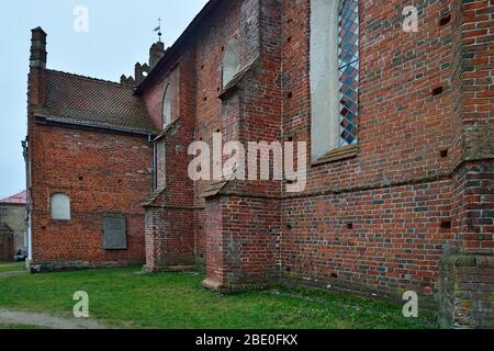 Church Of St. George The Victorious, formerly Friedland Church, founded in 1313. Pravdinsk, formerly Friedland, Kaliningrad region, Russia Stock Photo