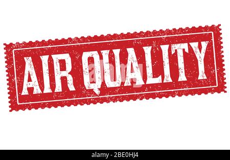 Air quality sign or stamp on white background, vector illustration Stock Vector