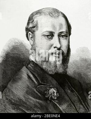 The Prince Albert Edward, future Edward VII. Stock Photo