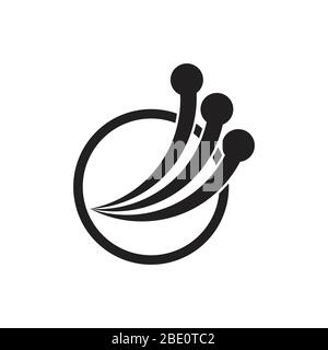 motion fast object abstract logo vector Stock Vector