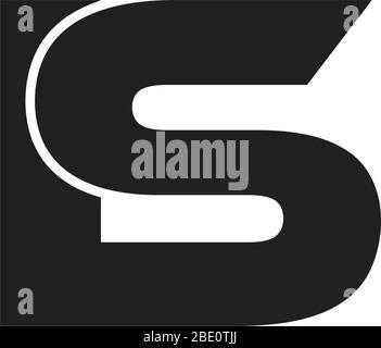 letter ls overlapping logo vector Stock Vector