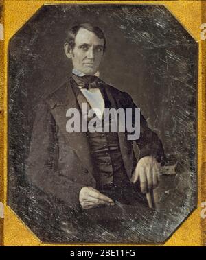 Earliest Photo of Lincoln, 1846 Stock Photo
